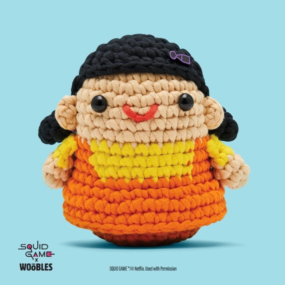 Netflix Squid Game The Woobles Young-Hee Doll Beginner Crochet Kit DIY Craft